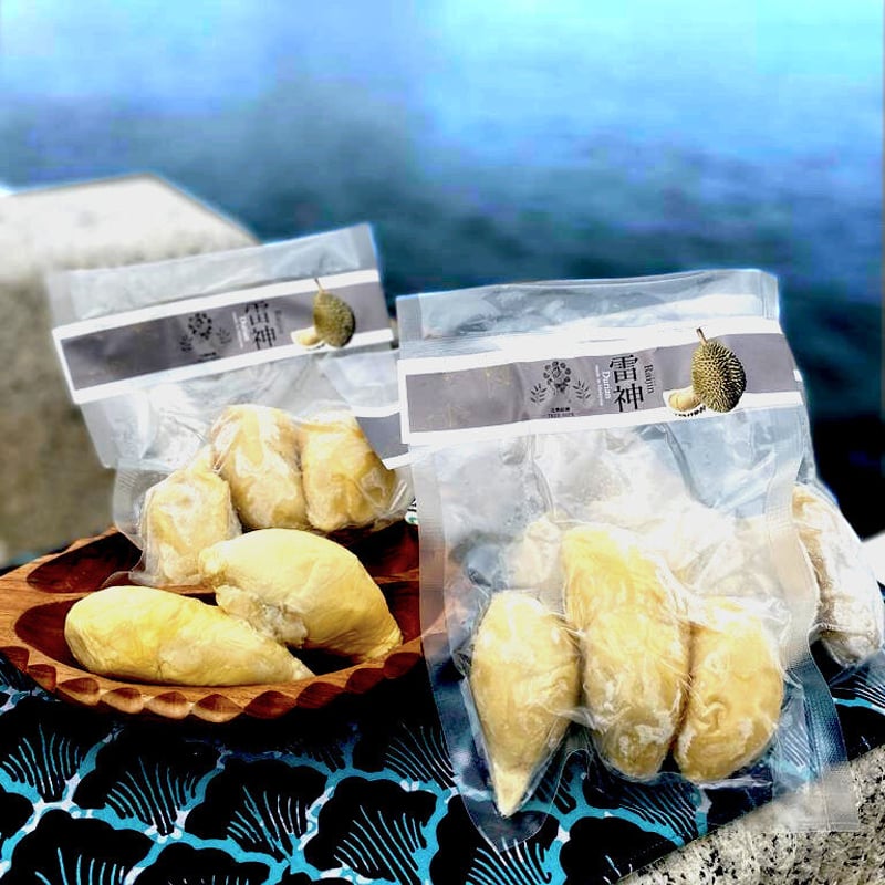 マレーシア産冷凍ドリアン「雷神」200g（送料無料 ※沖縄・離島を除く