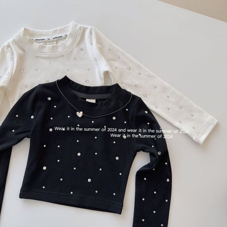 ストーンショート丈Tシャツ