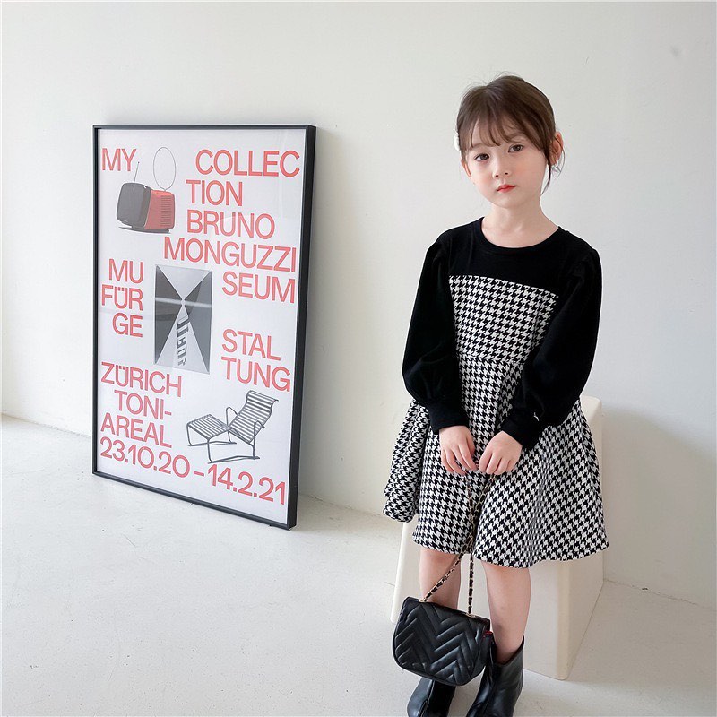 千鳥柄ワンピース | select shop Lica. 千鳥柄ワンピース | select shop Lica.