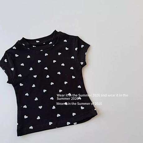 ミニハートデザインTシャツ