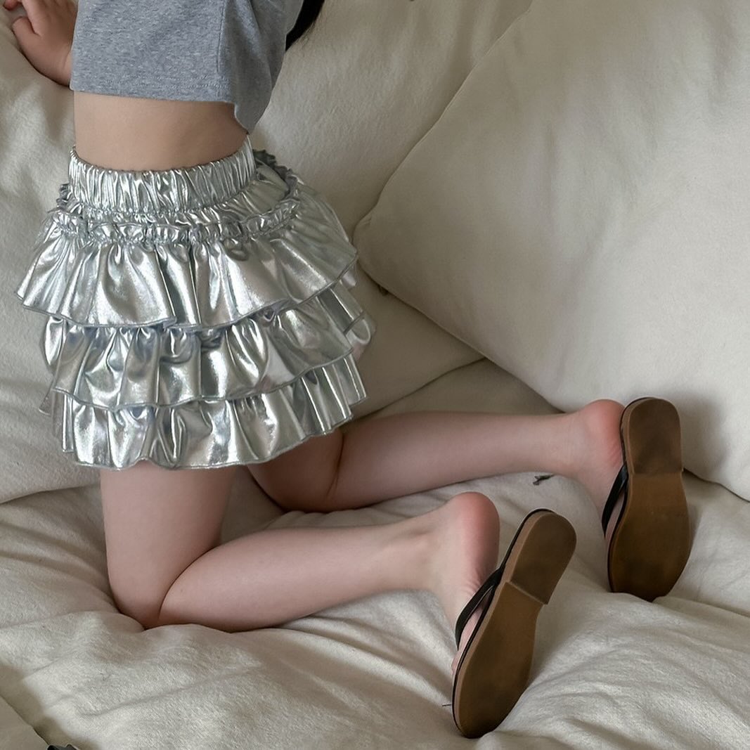 メタリックフリルスカート | select shop Lica. メタリックフリルスカート | select shop Lica.