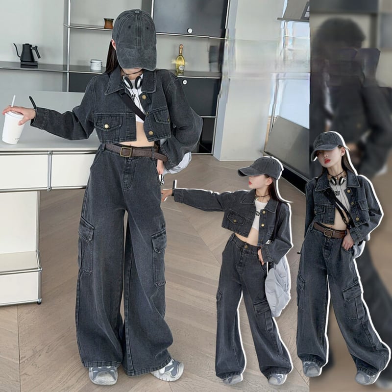 デニムジャケット＆カーゴワイドパンツセットアップ | select shop Lica.