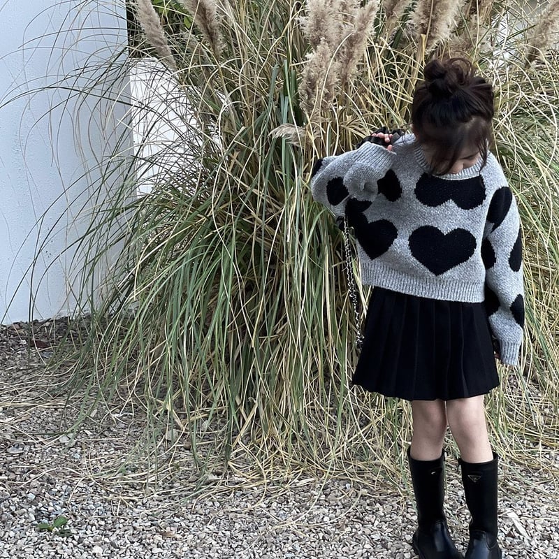 ハート柄ニットトップス | select shop Lica. ハート柄ニットトップス | select shop Lica.