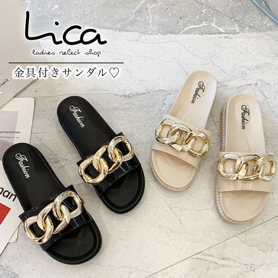 金具付きサンダル | select shop Lica.
