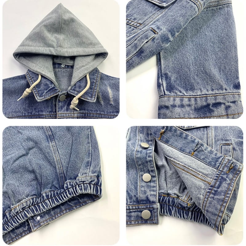 フード付きデニムジャケット | select shop Lica. フード付きデニムジャケット | select shop Lica.