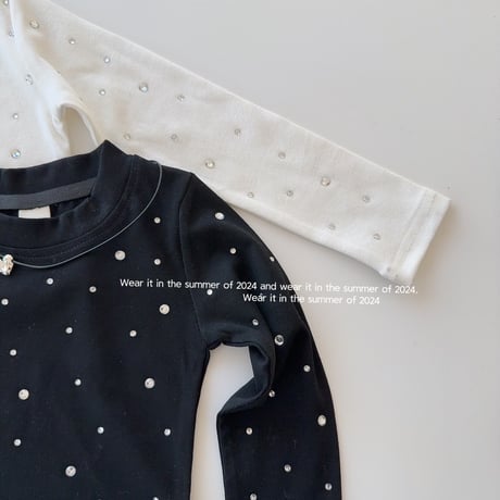 ストーンショート丈Tシャツ