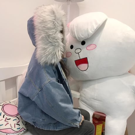 【レディース】ファーデニムジャケット