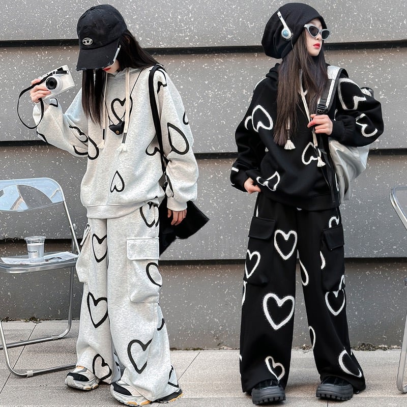 ビッグハート柄 スウェットセットアップ | select shop Lica.