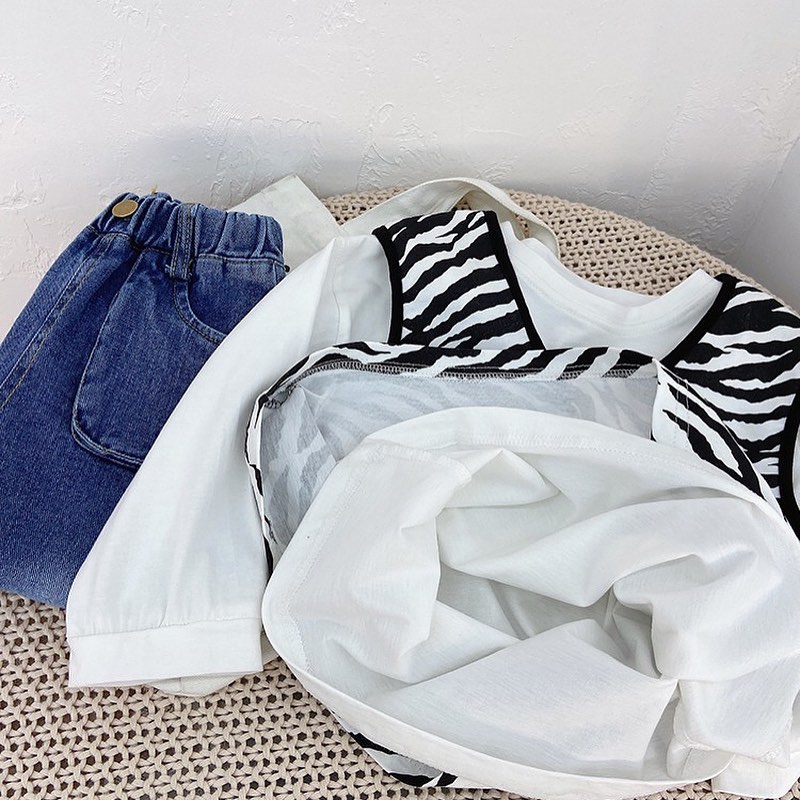 d.i.a. ゼブラ柄ファー付きベアトップ ゼブラ柄重ね着風トップス | select shop Lica.