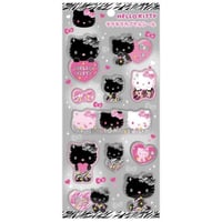 ハローキティ キラキラカプセルシール ゼブラ