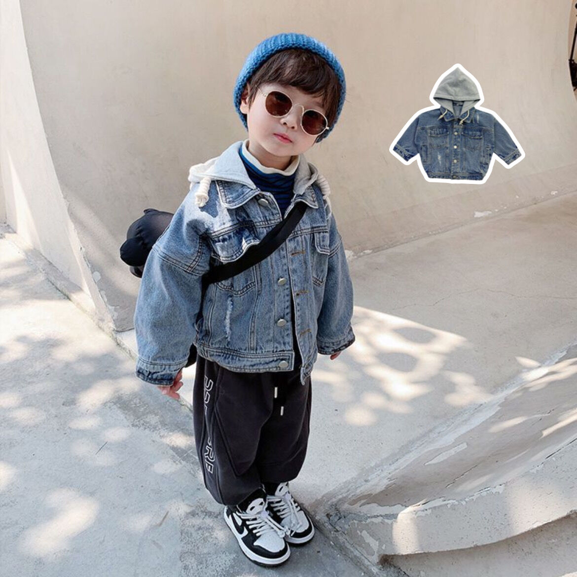 フード付きデニムジャケット | select shop Lica. フード付きデニムジャケット | select shop Lica.