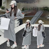 ロングワンピ&パーカーセット