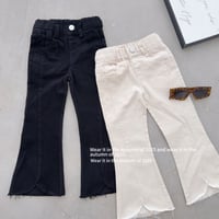 スリットカットフレアパンツ