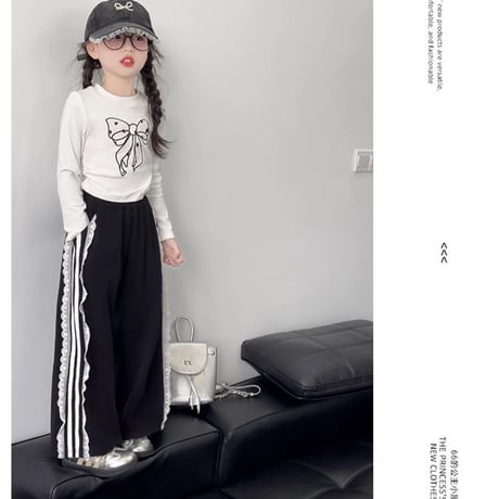 リボン長そでTシャツ