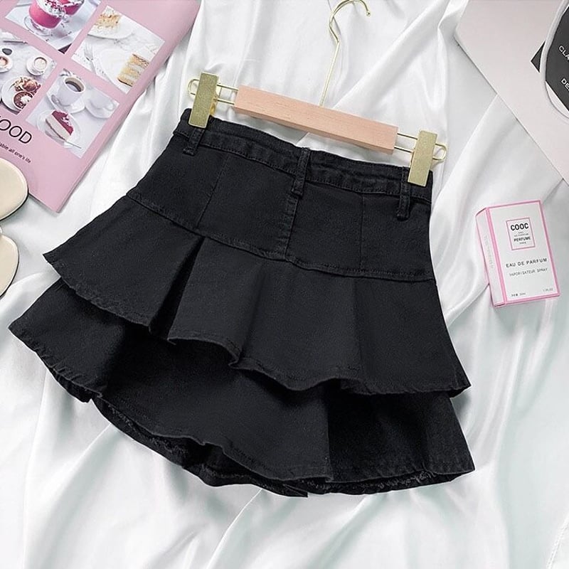 d.i.a. フリルデニム ミニスカート M frill denim mini skirt – idem