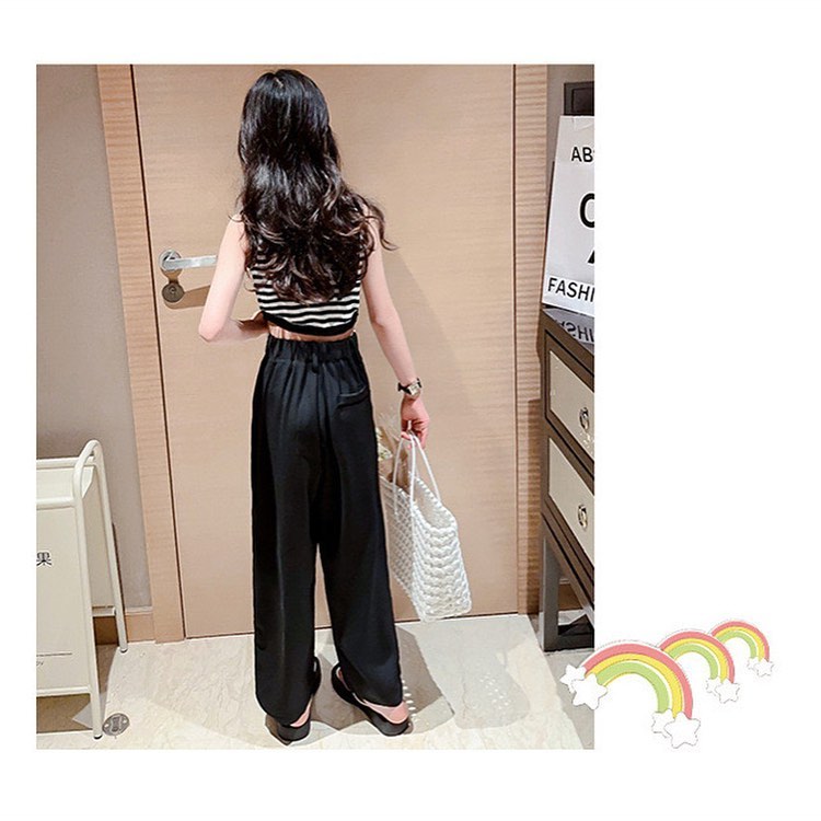 Tibi ティビ リブ折り返し ハイウエスト パンツ tibi（ティビ）の「【TIBI /ティビ】 BLACK DENIM SID JEAN