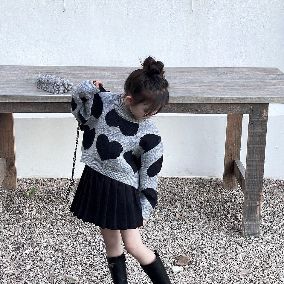 ハート柄ニットトップス | select shop Lica. ハート柄ニットトップス | select shop Lica.