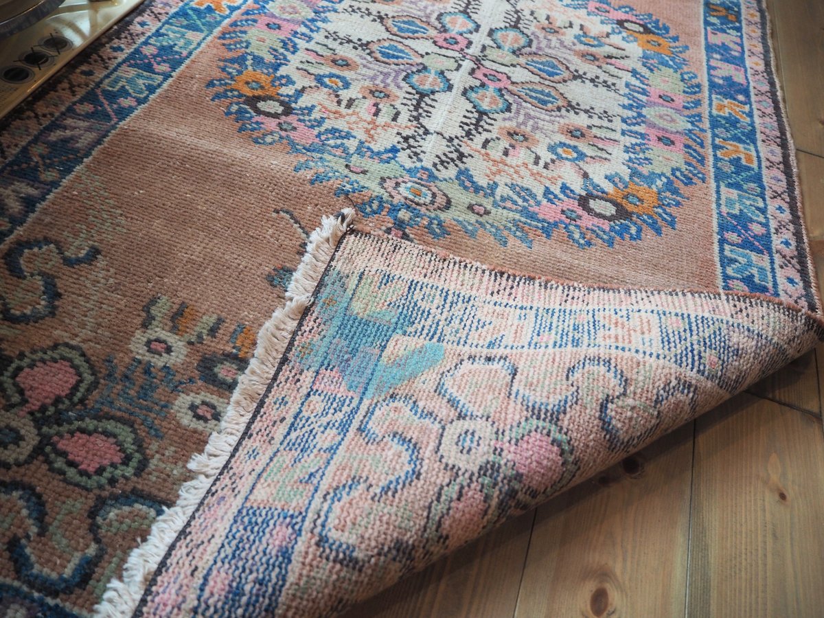 ヴィンテージ Guneyラグ Amazon | おしゃれな 英語 ロゴ ヴィンテージ風 ラグマット