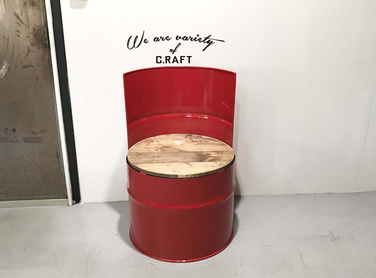 ✴値下げ！✴　ヴィンテージ　ドラム缶ベンチ Amazon.co.jp: ヴィンテージ産業用家具、ドラム缶ベンチ (ブルー
