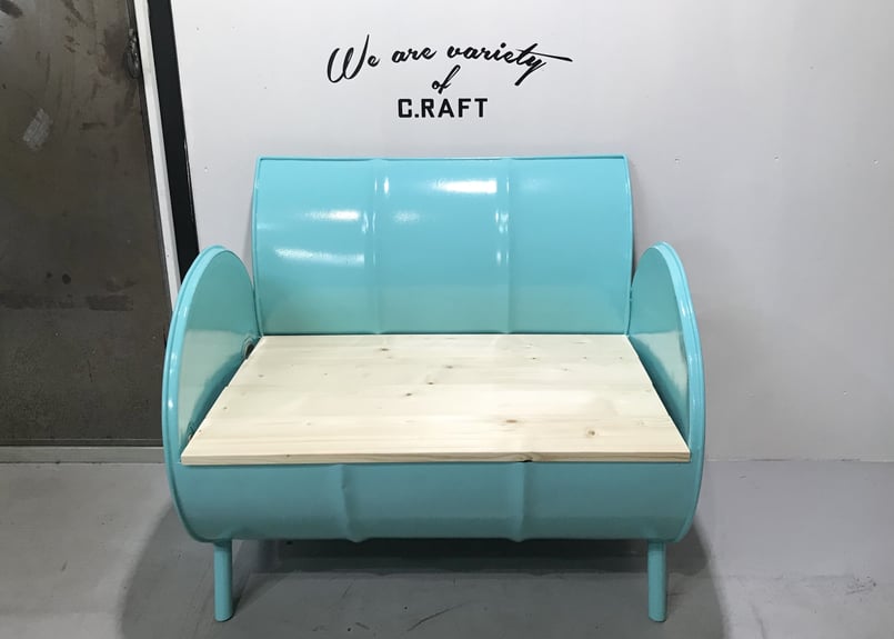待望のセット販売開始！］ドラム缶リメイク テーブル&ソファ