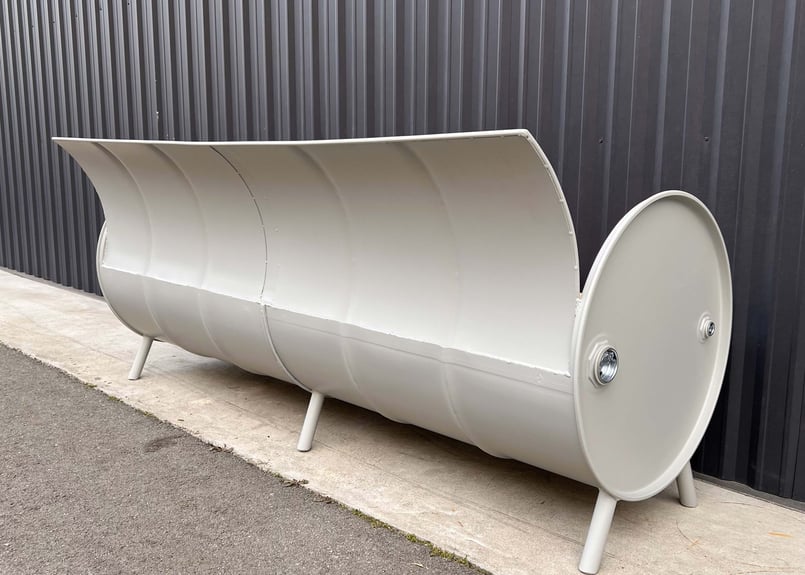 ドラム缶リメイクNo.2 ドラム缶リメイク 2連ドラム缶リメイクソファ アメリカン