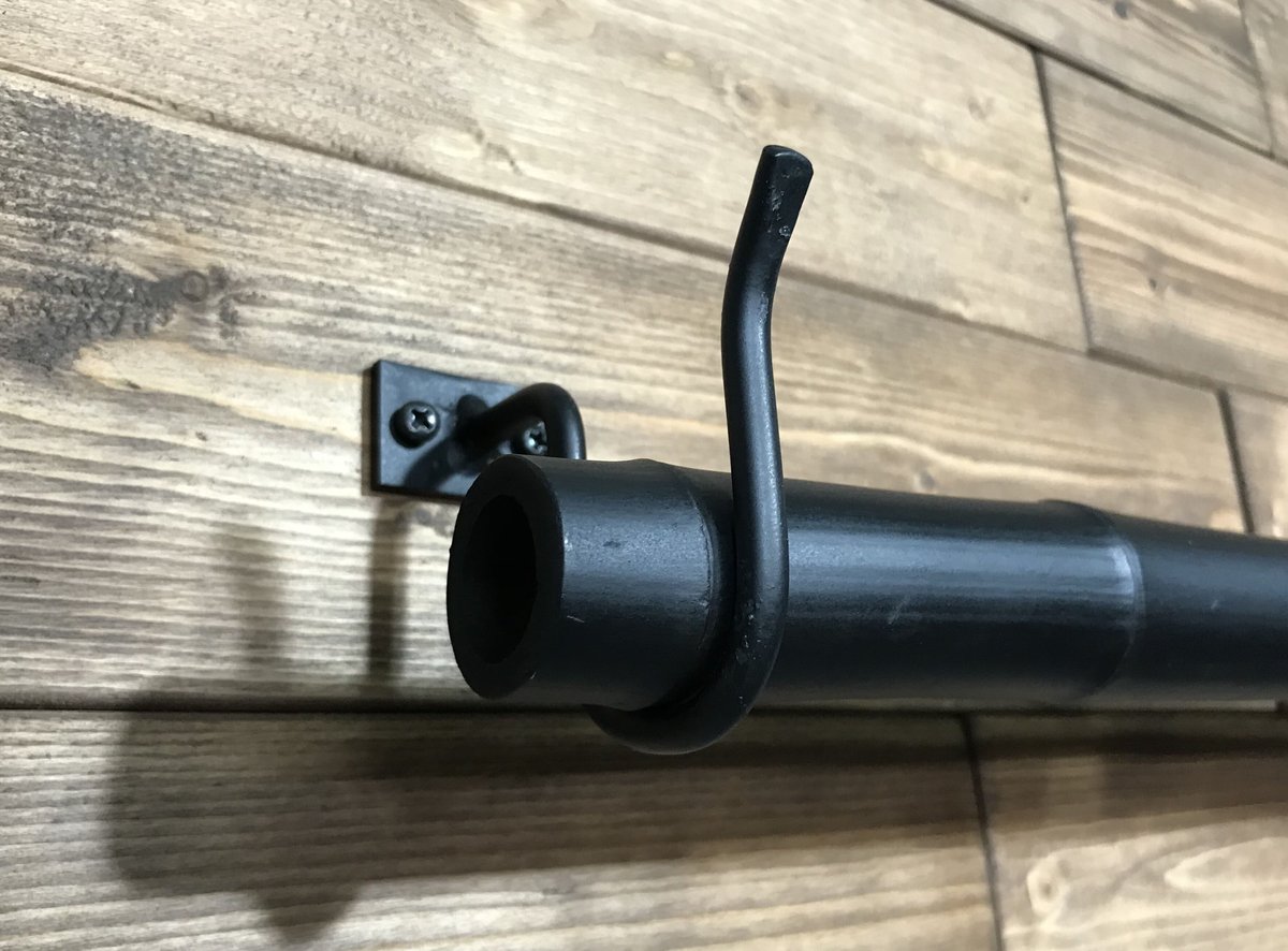 アイアン 暖簾掛け アイアンフック 壁付 金物 2個セット | CRAFT COLLECT