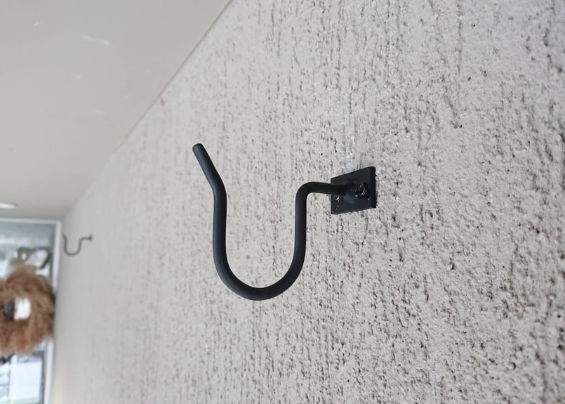 アイアン 暖簾掛け アイアンフック 壁付 金物 2個セット | CRAFT COLLECT