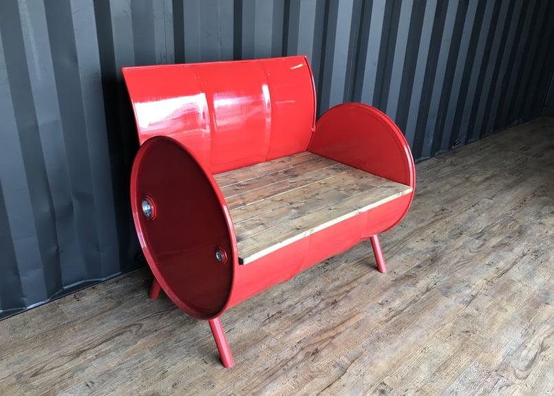 待望のセット販売！］ドラム缶リメイク テーブル&ソファセット