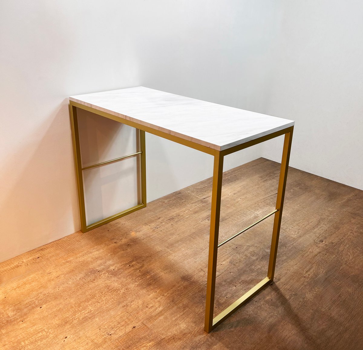 大理石風天板のビンテージテーブル 大理石風天板のビンテージテーブル