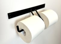 ［シャンパンメタリック］［人気アイテム］アイアントイレットペーパーホルダー 2連 アイアントイレットペーパーホルダー シャンパンメタリック