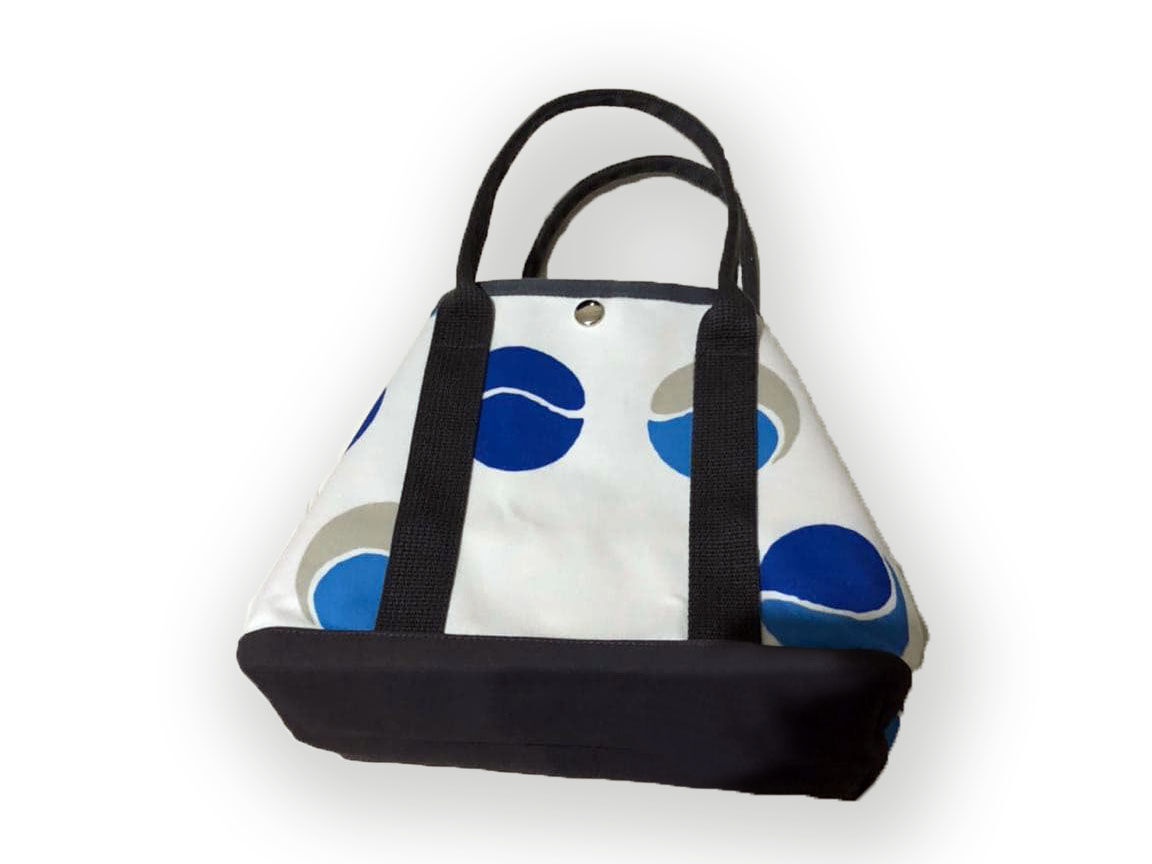 テニス柄トートバック 青ボール柄 Sサイズ | CentreCourt