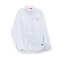 One point embroidered BD Shirts (wine)  white