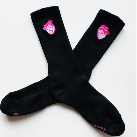 千代の富士×ウルフマン  art socks(刺繍）