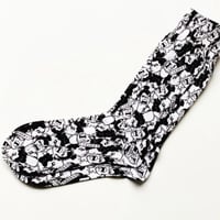 千代の富士×ウルフマン  art socks(総柄)