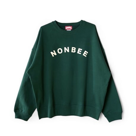 NONBEE SIMPLE LOGO SWEAT green/off-white