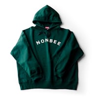 NONBEE SIMPLE LOGO HOODIE green/off-white