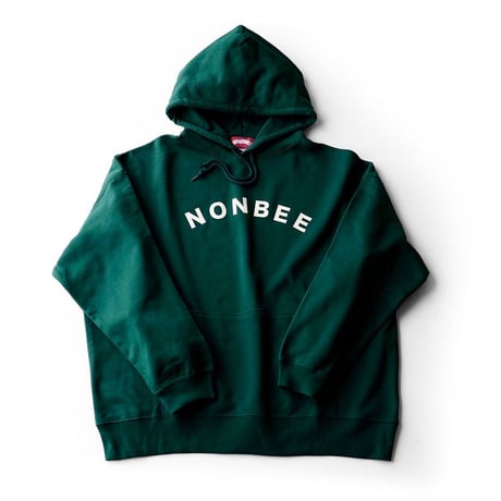 NONBEE SIMPLE LOGO HOODIE green/off-white