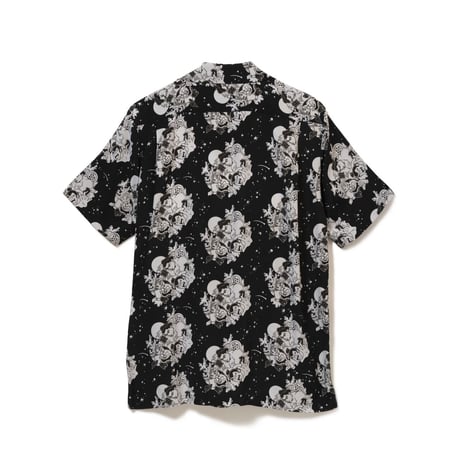 Aloha Blossom  × NONBEE! ハワイアンシャツ 半袖  黒