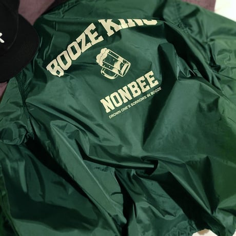 NONBEE BOOZE KING COACH JACKET green/off-white