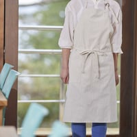 ナチュラルストライプエプロン（キナリ）