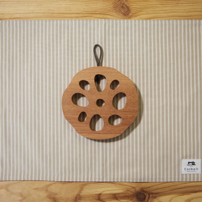 レンコン鍋敷き | コシェルカフェ