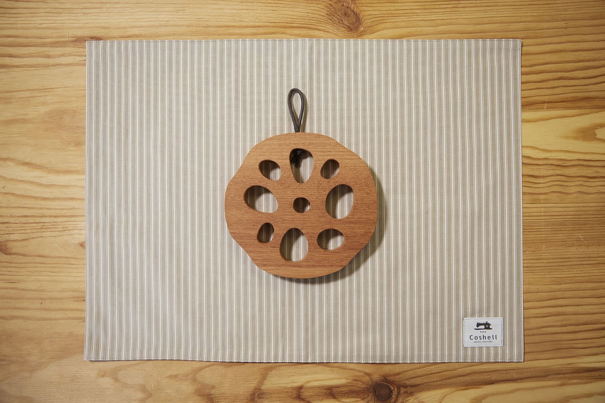 レンコン鍋敷き | コシェルカフェ