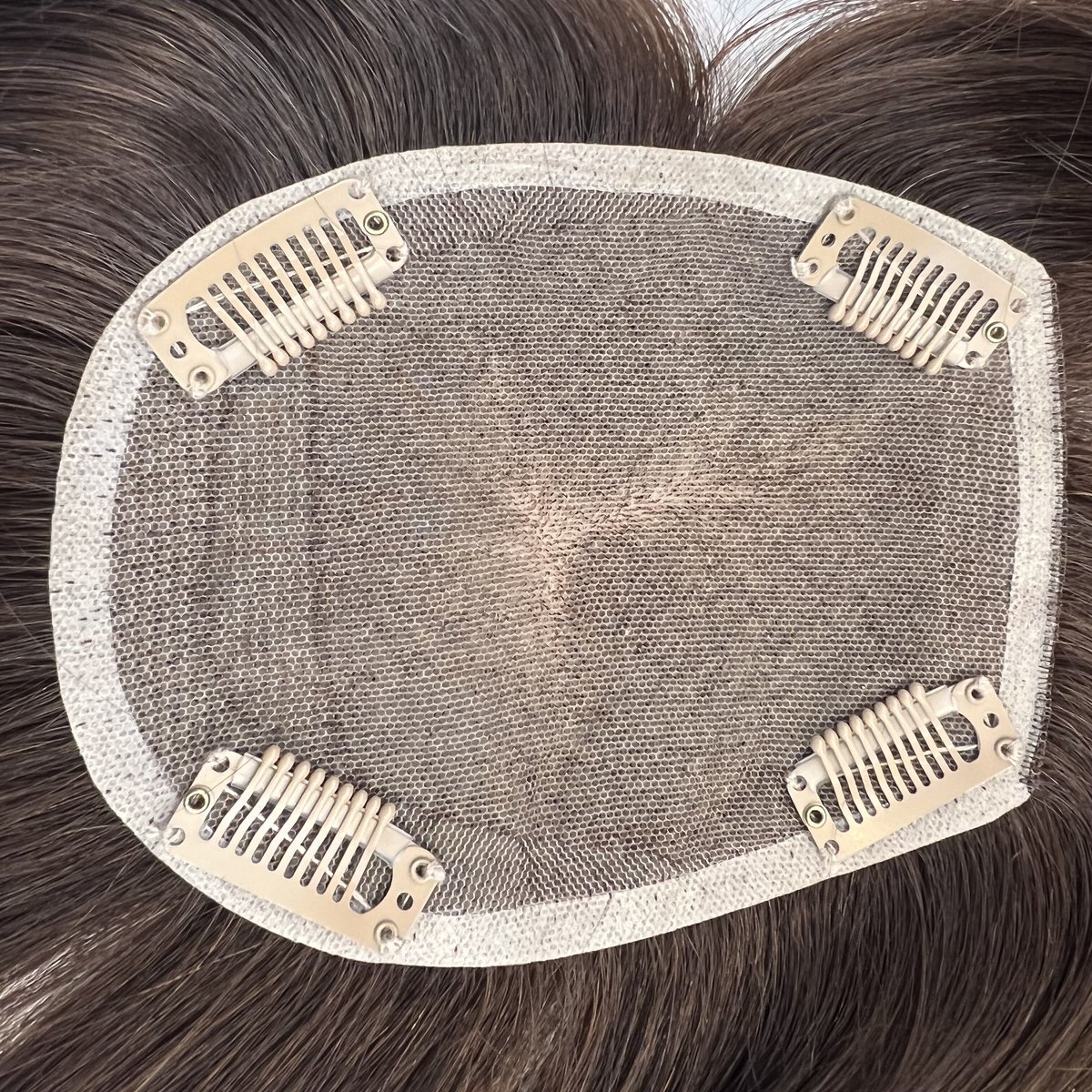 超！極薄生地！触られてもバレないヘアピース 最高級人毛100% 総