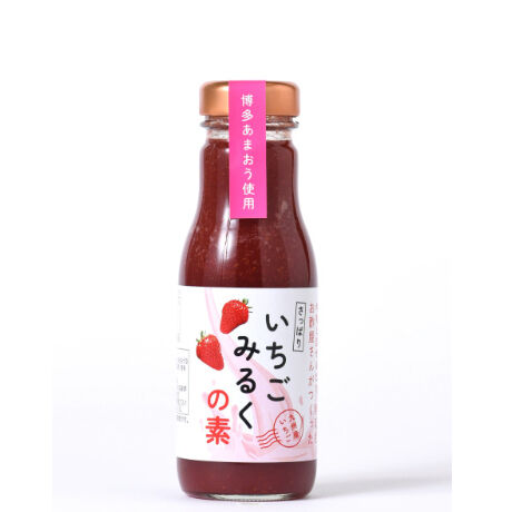 いちごみるく出品です！ お酢屋さんがつくった さっぱりいちごみるくの素 | 江﨑酢醸造元