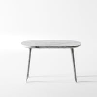 ballerina / low table 40 oval white (build to order)