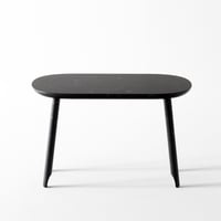 ballerina / low table 40 oval black (build to order)