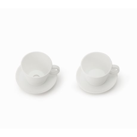 twin cup (coffee dripper + cup and saucer)