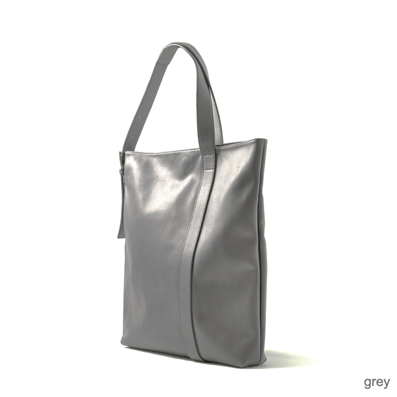 Grey leather online bag