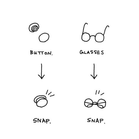 snap glasses + / square