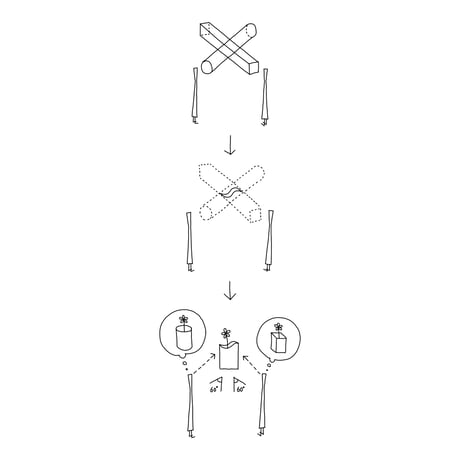 circle+square vase